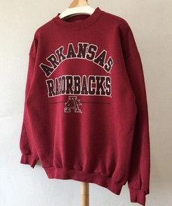 Vintage Style 90S University Of Arkansas Razorbacks Sweatshirt, Arkansas Razorbacks Shirt, Arkansas Razorbacks Hoodie