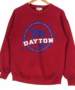 Vintage Style 90S University Of Dayton T-Shirt Sweatshirt Hoodie American Football Gifts Lover