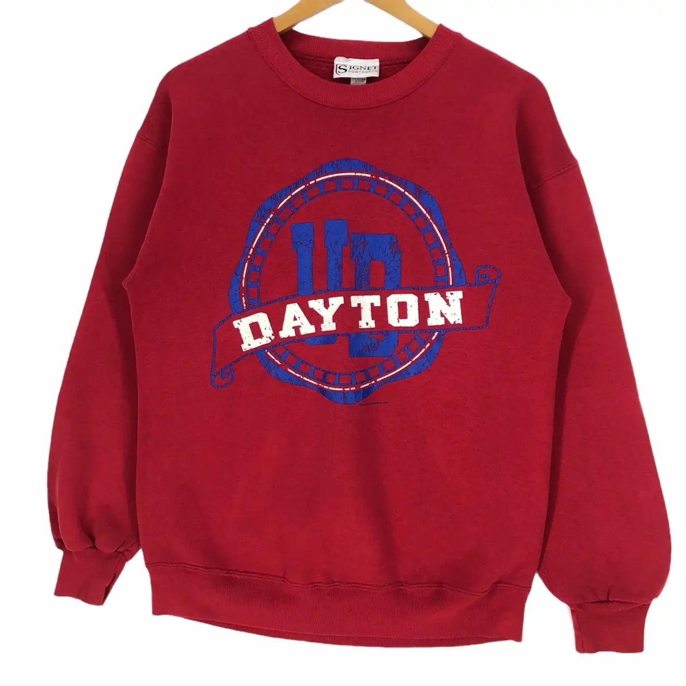 Vintage Style 90S University Of Dayton T-Shirt Sweatshirt Hoodie American Football Gifts Lover