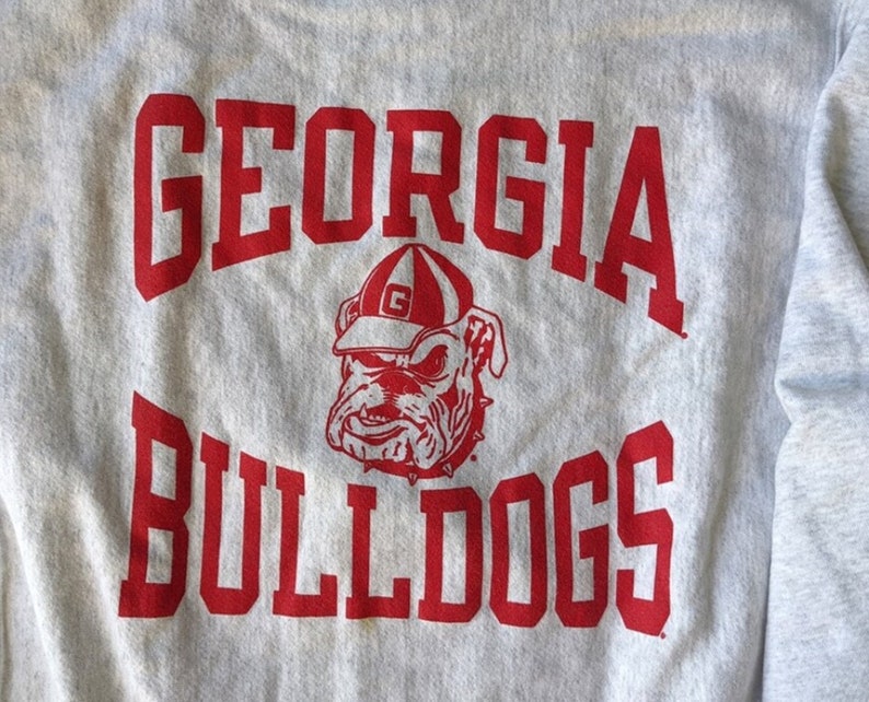 Vintage Style 90S University Of Georgia Bulldogs Crewneck Sweatshirt, Georgia Bulldogs Shirt, Vintage Style 90S Shirt - Image 2