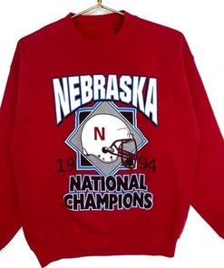 Vintage Style 90S University Of Nebraska Cornhuskers National Champs Crewneck Sweatshirt, Vintage Style 90S Shirt