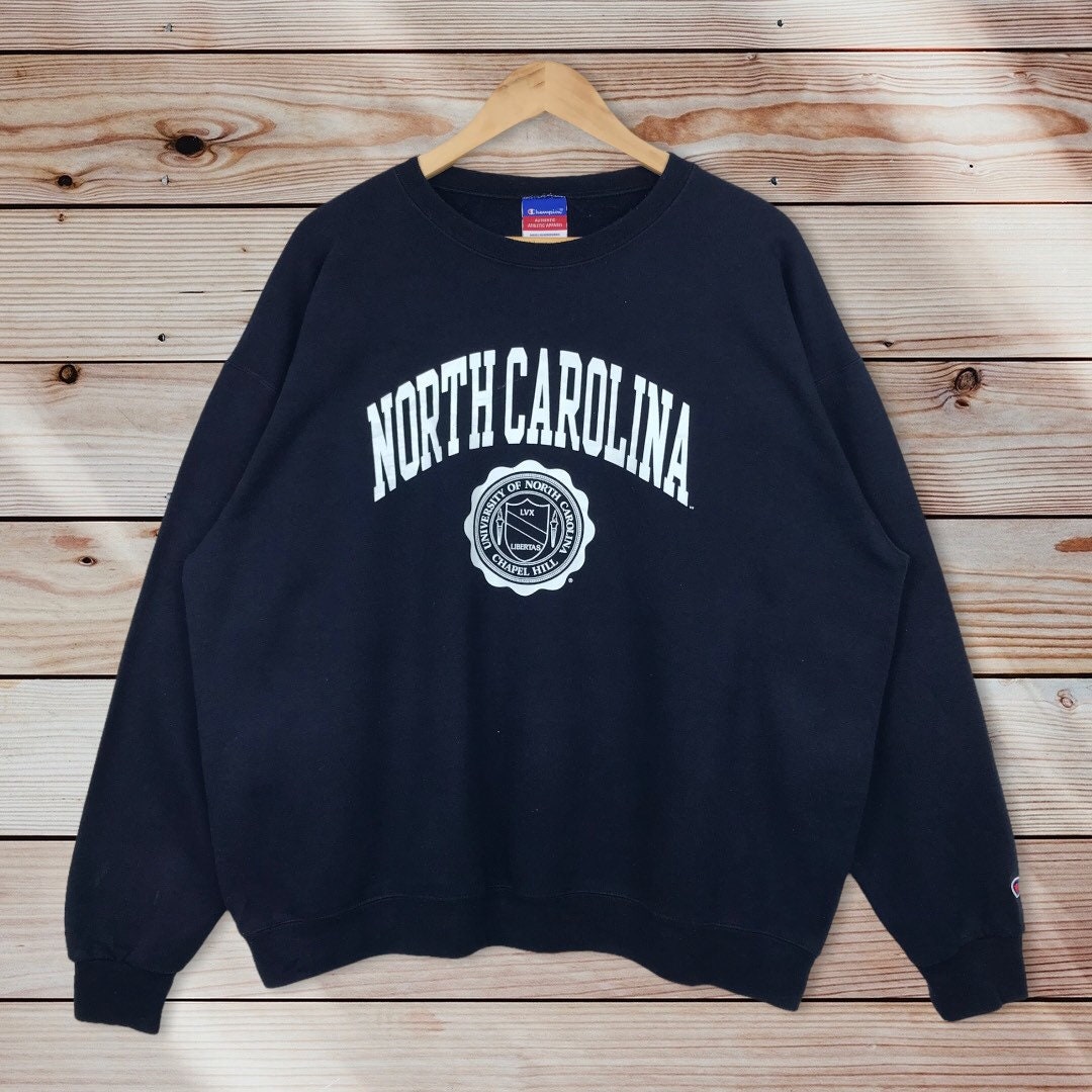 Vintage Style 90’S University Of North Carolina Crewneck Sweatshirt, North Carolina University Sweater Pullover, Hoodie