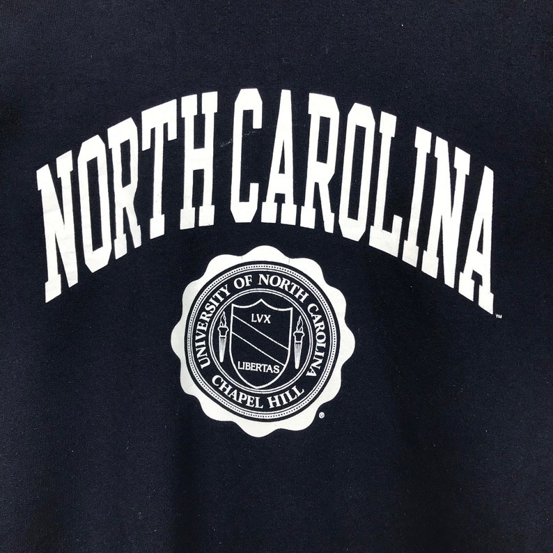 Vintage Style 90’S University Of North Carolina Crewneck Sweatshirt, North Carolina University Sweater Pullover, Hoodie - Image 2