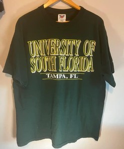 Vintage Style 90S University Of South Florida T-Shirt Sweatshirt Hoodie American Football Gifts Lover