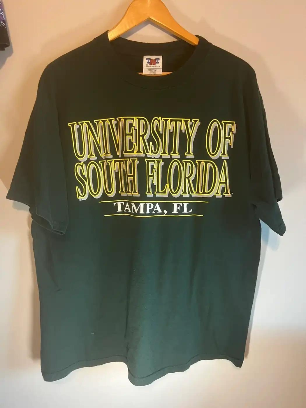 Vintage Style 90S University Of South Florida T-Shirt Sweatshirt Hoodie American Football Gifts Lover