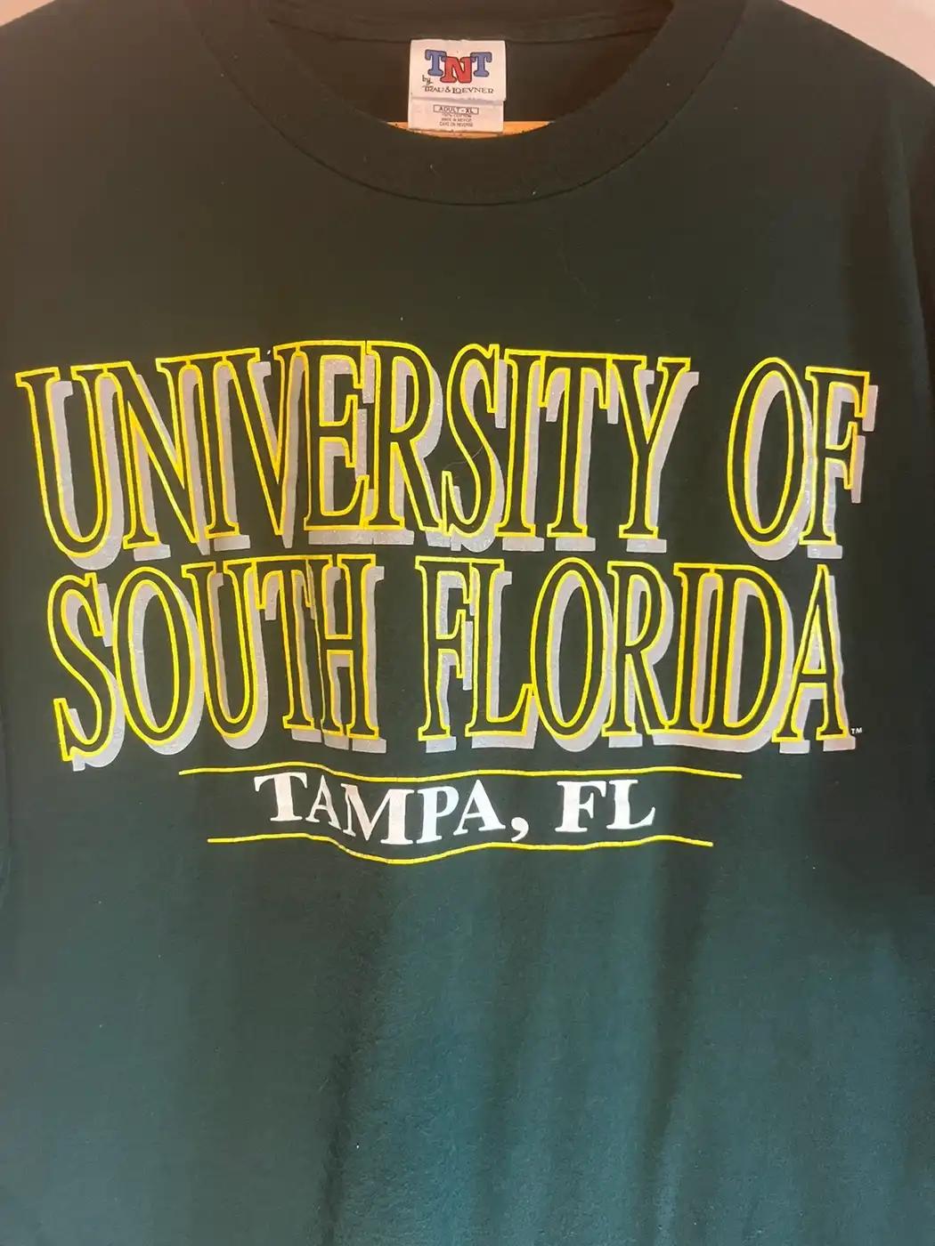 Vintage Style 90S University Of South Florida T-Shirt Sweatshirt Hoodie American Football Gifts Lover - Image 2