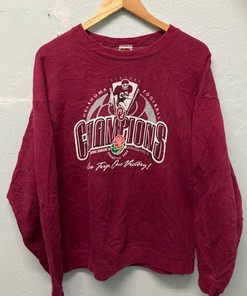 Vintage Style 90S University Oklahoma Sooners Sweatshirt Gift For Her/Him