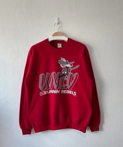 Vintage Style 90S Unlv University Of Nevada Las Vegas Rebels Crewneck Sweatshirt, Unlv Sweater, Nevada Las Vegas Shirt