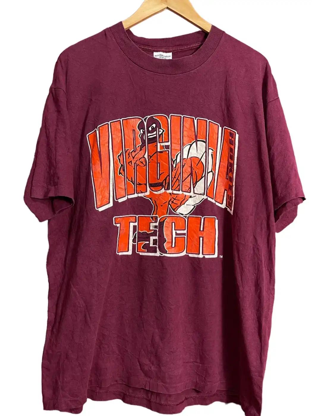 Vintage Style 90S Virginia Tech Sweatshirt Hoodie Football Game Day T-Shirt Lover