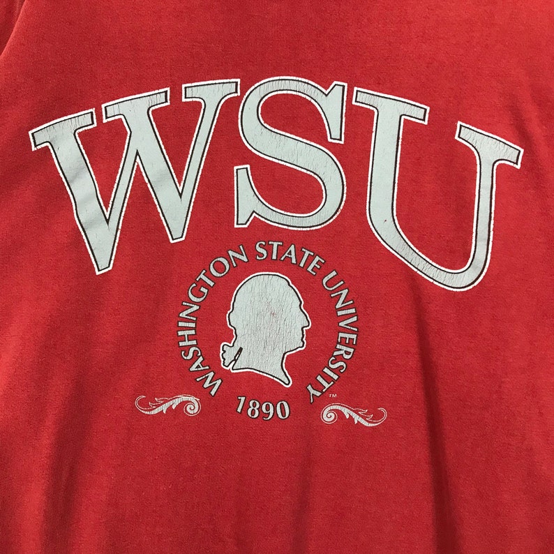 Vintage Style 90’S Washington State University Crewneck Sweatshirt, Washington State Sweater Pullover, Hoodie - Image 2