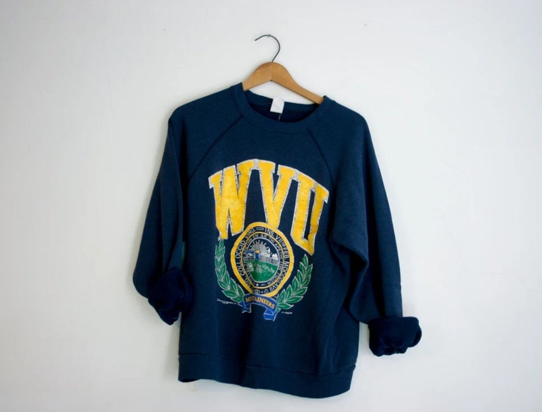 Vintage Style 90S West Virginia University Mountaineers Sweatshirt Great Gift For Any Fan