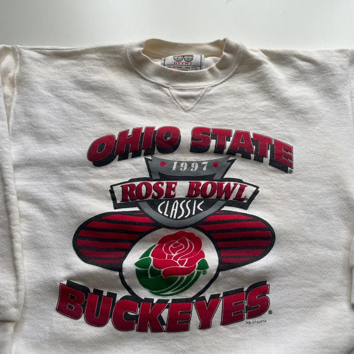 Vintage Style 90S Y2K Ohio State Buckeyes Ncaa Graphic T-Shirt Sweatshirt Hoodie Gifts Sports Lover