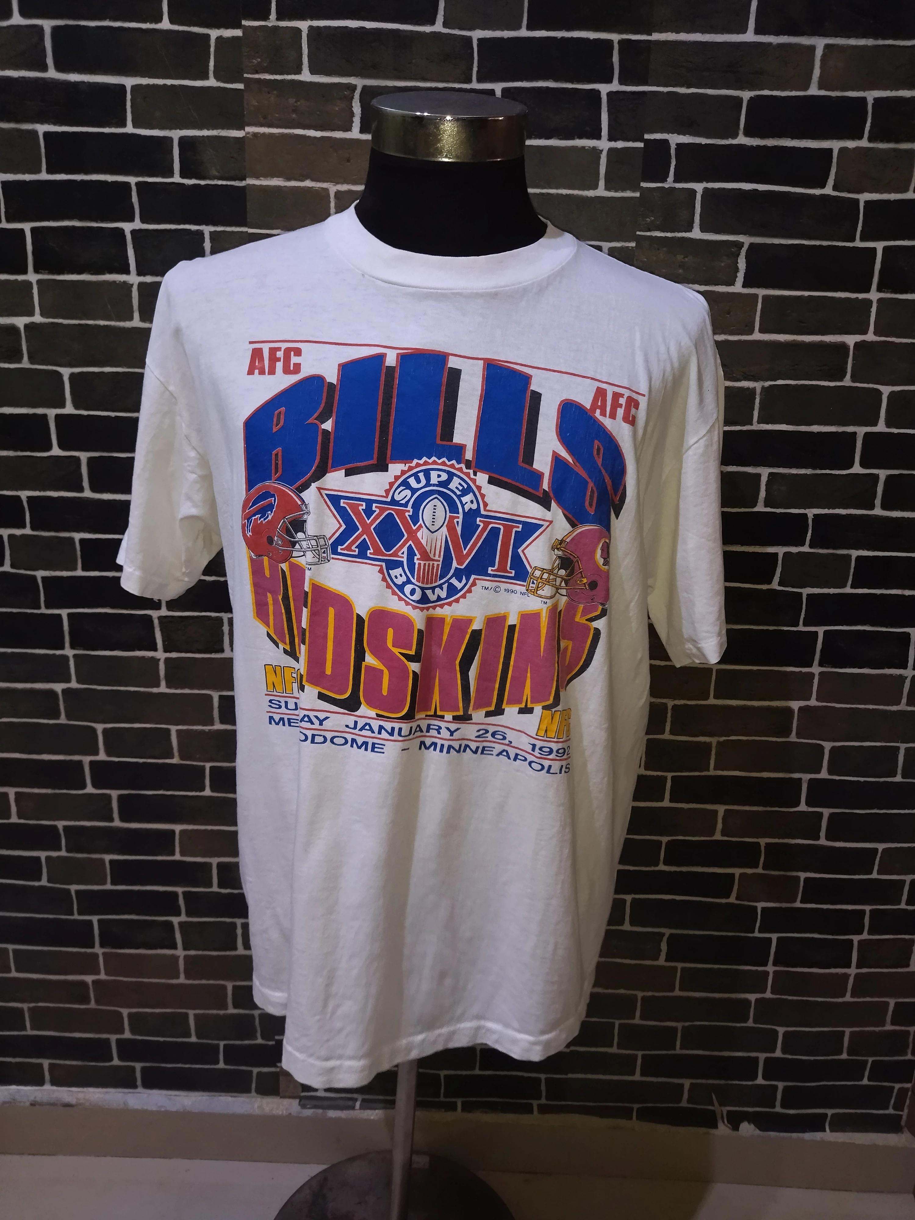 Vintage Style 90s Bills Super Bowl Redskins Sweatshirt T-shirt, NFL Football Teams Gifts For Fans