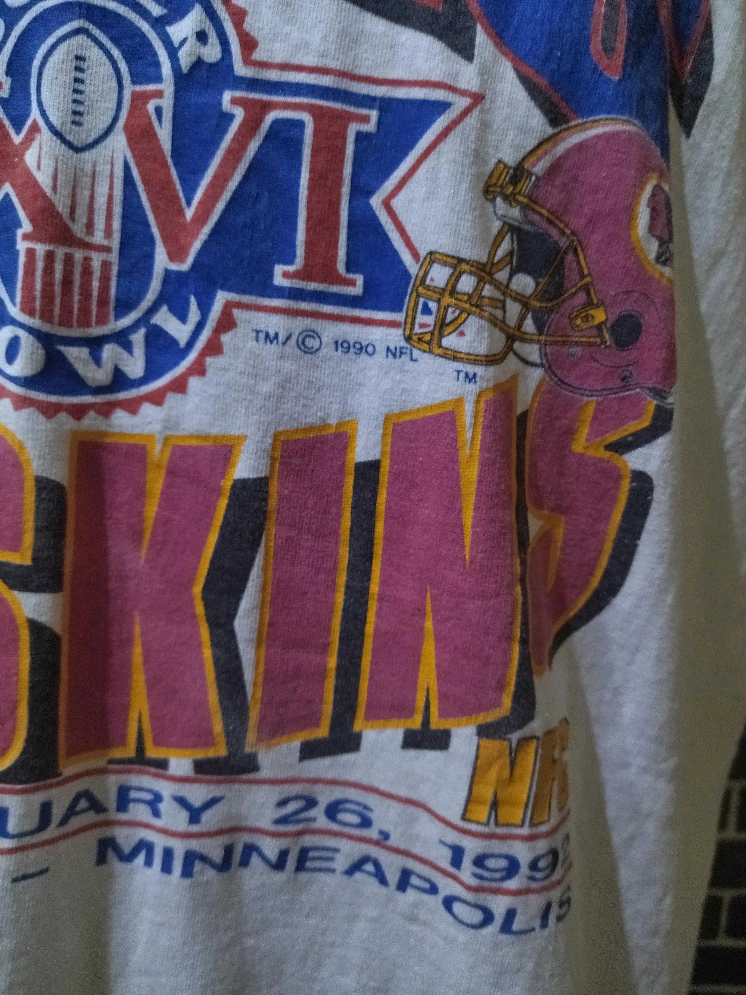 Vintage Style 90s Bills Super Bowl Redskins Sweatshirt T-shirt, NFL Football Teams Gifts For Fans - Image 3