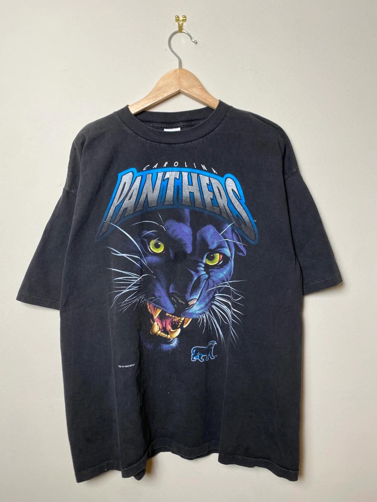 Vintage Style 90s Carolina Panthers Big Face Sweatshirt T-shirt Ideal Gift for NFL Fans