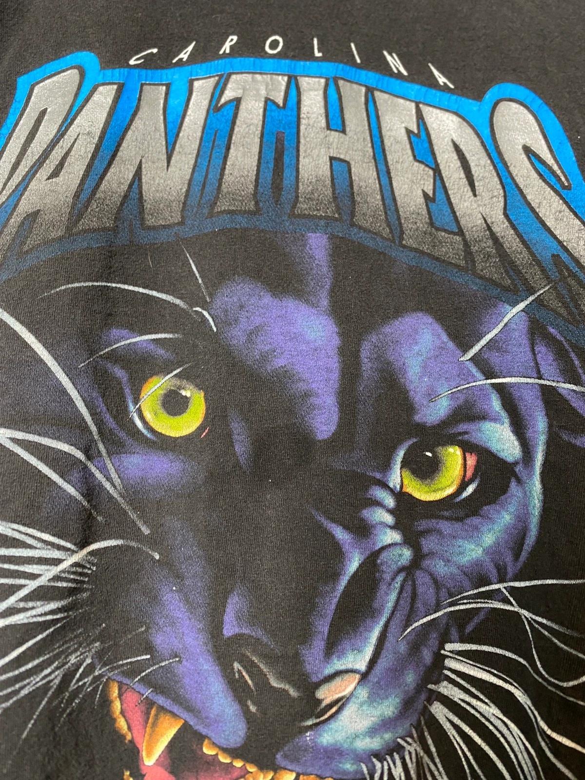 Vintage Style 90s Carolina Panthers Big Face Sweatshirt T-shirt Ideal Gift for NFL Fans - Image 2