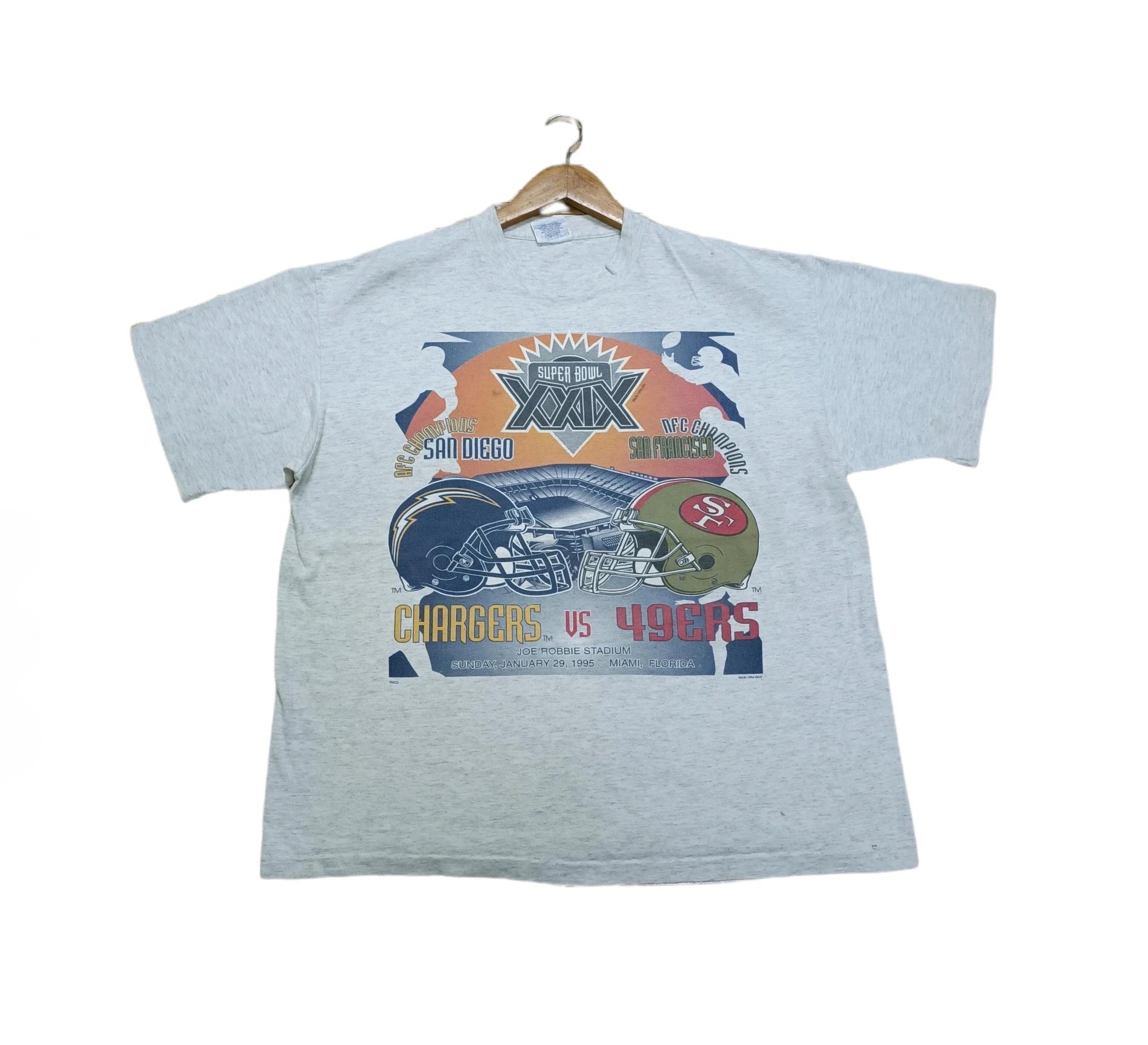 Vintage Style 90s Chargers Vs 49Ers Sweatshirt T-shirt, NFL Football Teams Gifts For Fans