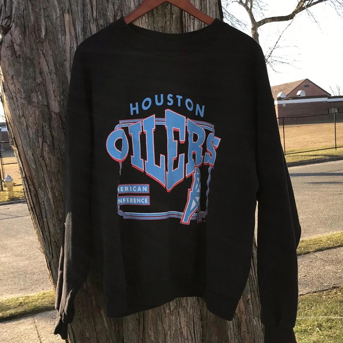 Vintage Style 90s Houston Oilers Sweatshirt T-shirt Ideal Gift for NFL Fans