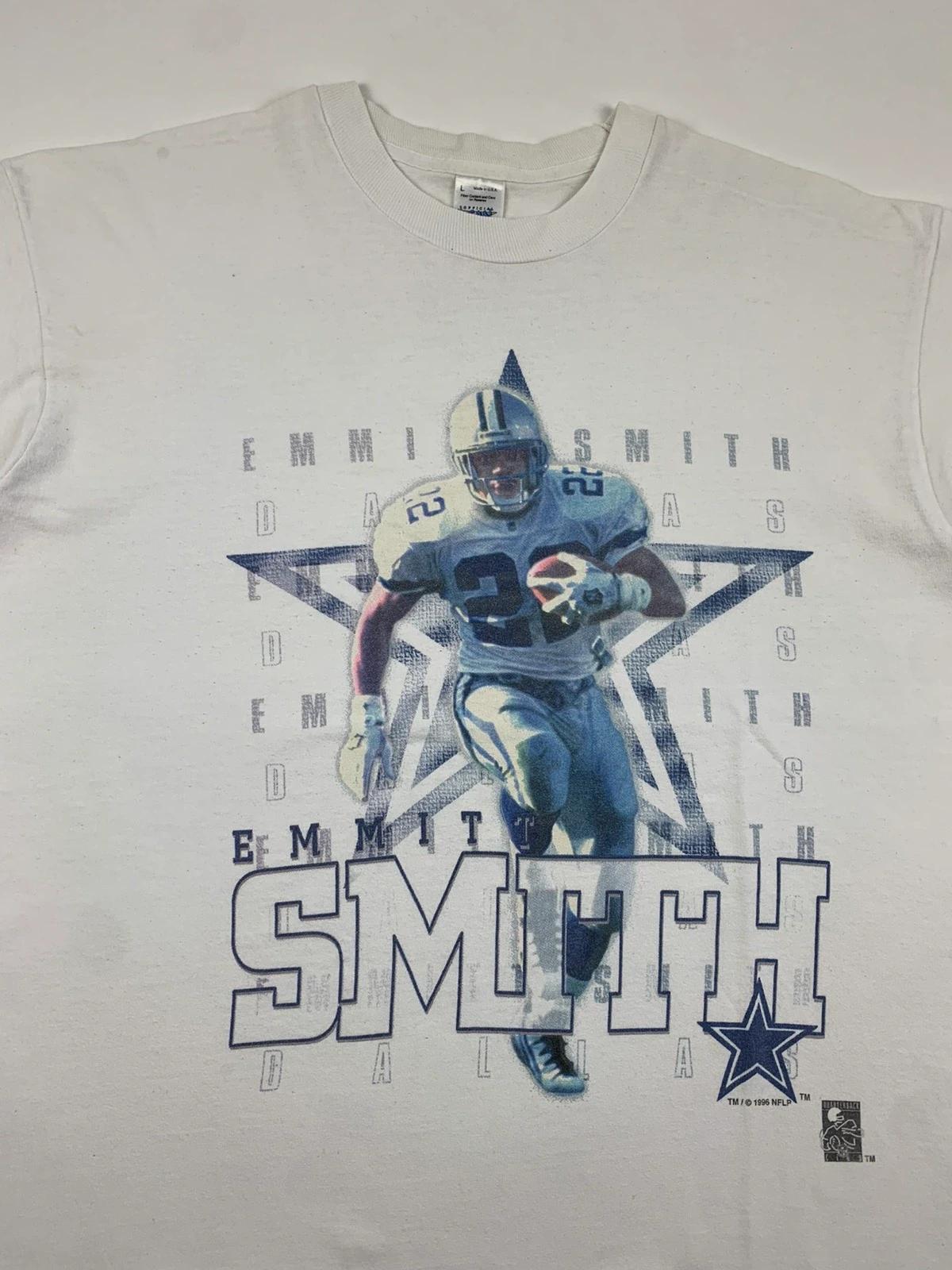 Vintage Style 90s Official Fan Emmitt Smith Dallas Cowboys Sweatshirt T-shirt Ideal Gift for NFL Fans - Image 2