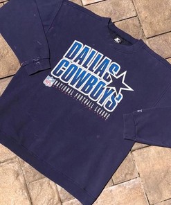 Vintage Style 90s Starter NFL Dallas Cowboys Football Sweatshirt T-shirt Ideal Gift for NFL Fans