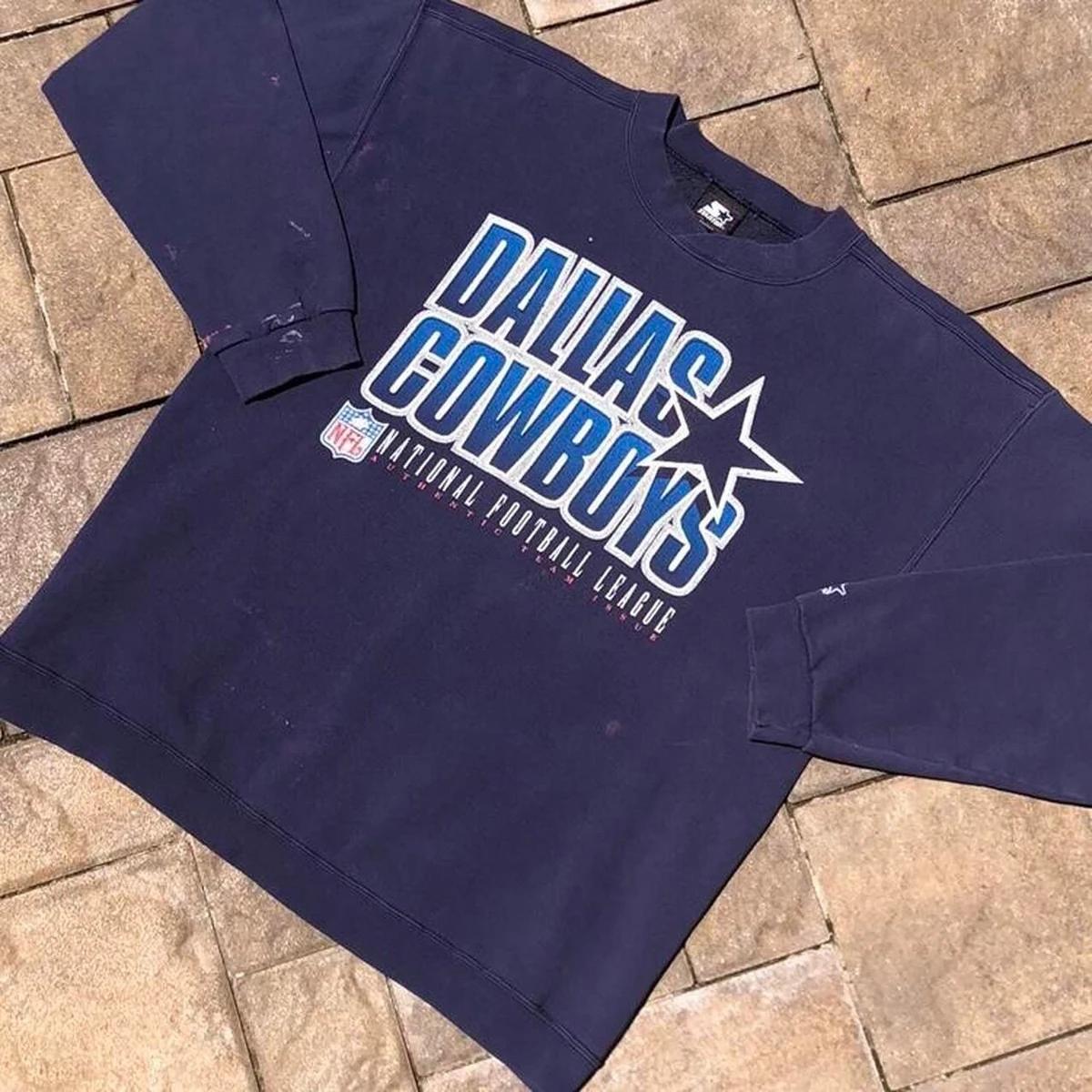 Vintage Style 90s Starter NFL Dallas Cowboys Football Sweatshirt T-shirt Ideal Gift for NFL Fans