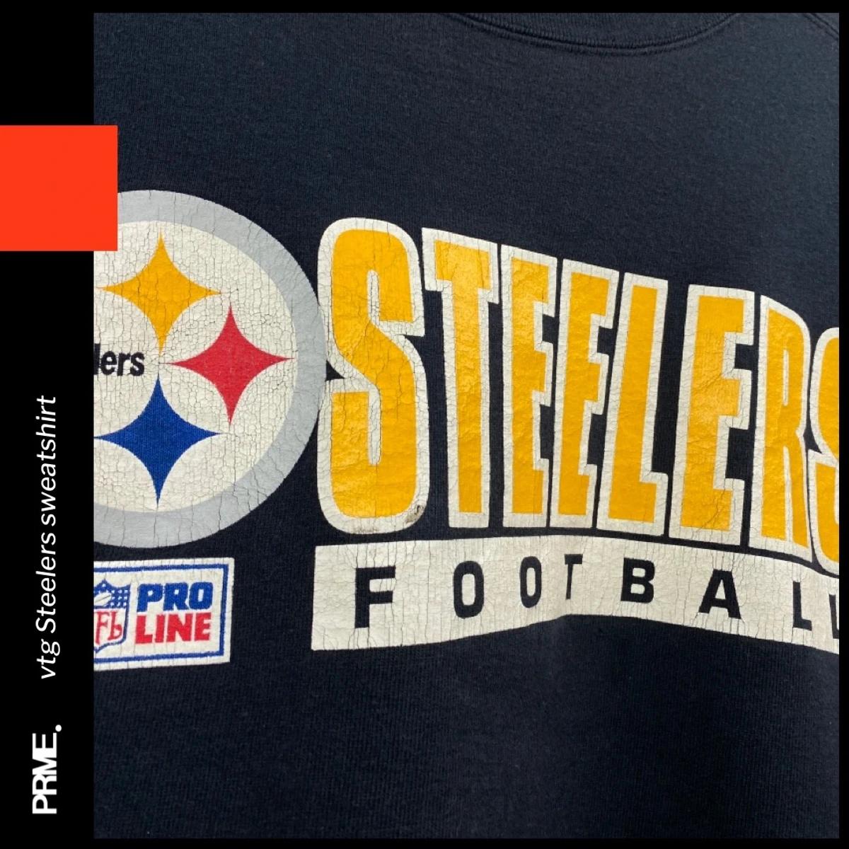 Vintage Style 90s Starter Pittsburgh Steelers Sweatshirt T-shirt Ideal Gift for NFL Fans - Image 2