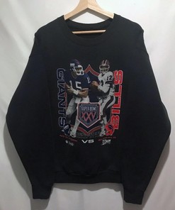 Vintage Style 90s Super Bowl Xxv NFL Sweatshirt T-shirt Ideal Gift for NFL Fans