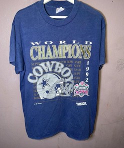 Vintage Style 90s World Champion Cowboy Sweatshirt T-shirt, NFL Football Teams Gifts For Fans