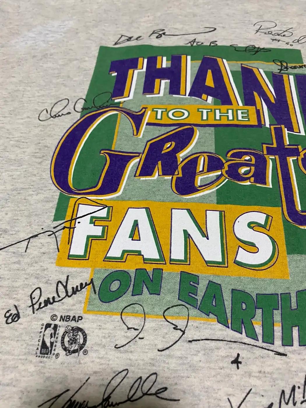 Vintage Style ‘94 Boston Celtics Thanks To The Greatest Fans On Earth Apparel For Bna Fans - Image 2