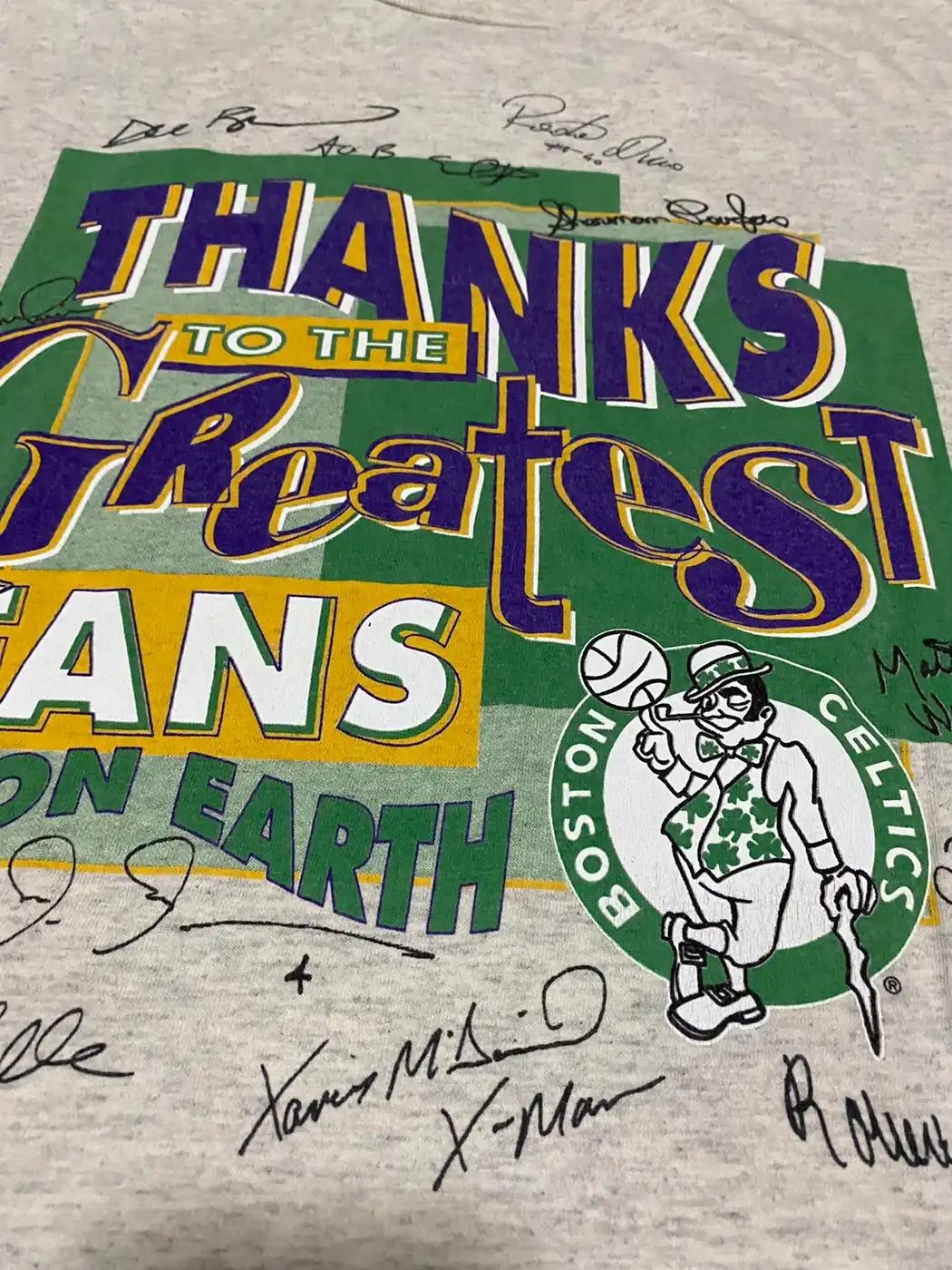 Vintage Style ‘94 Boston Celtics Thanks To The Greatest Fans On Earth Apparel For Bna Fans - Image 3