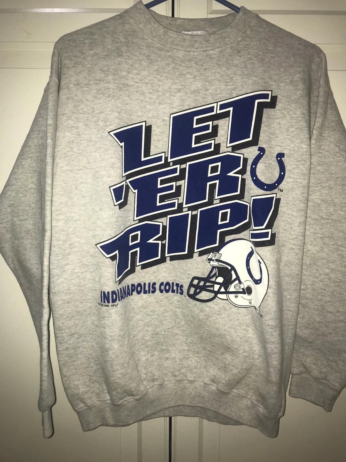 Vintage Style 95’ Indianapolis Colts Logo Athletic Sweatshirt T-shirt Ideal Gift for NFL Fans