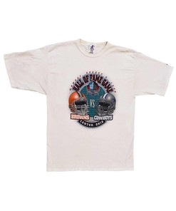 Vintage Style 99 Browns Vs. Cowboys Logo Athletic Sweatshirt T-shirt Ideal Gift for NFL Fans