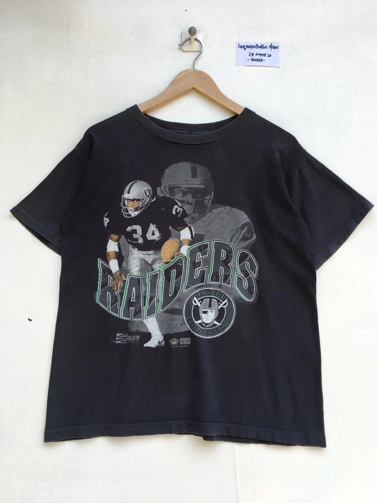Vintage Style Bo Jackson Oakland Raiders Sweatshirt T-shirt Ideal Gift for NFL Fans