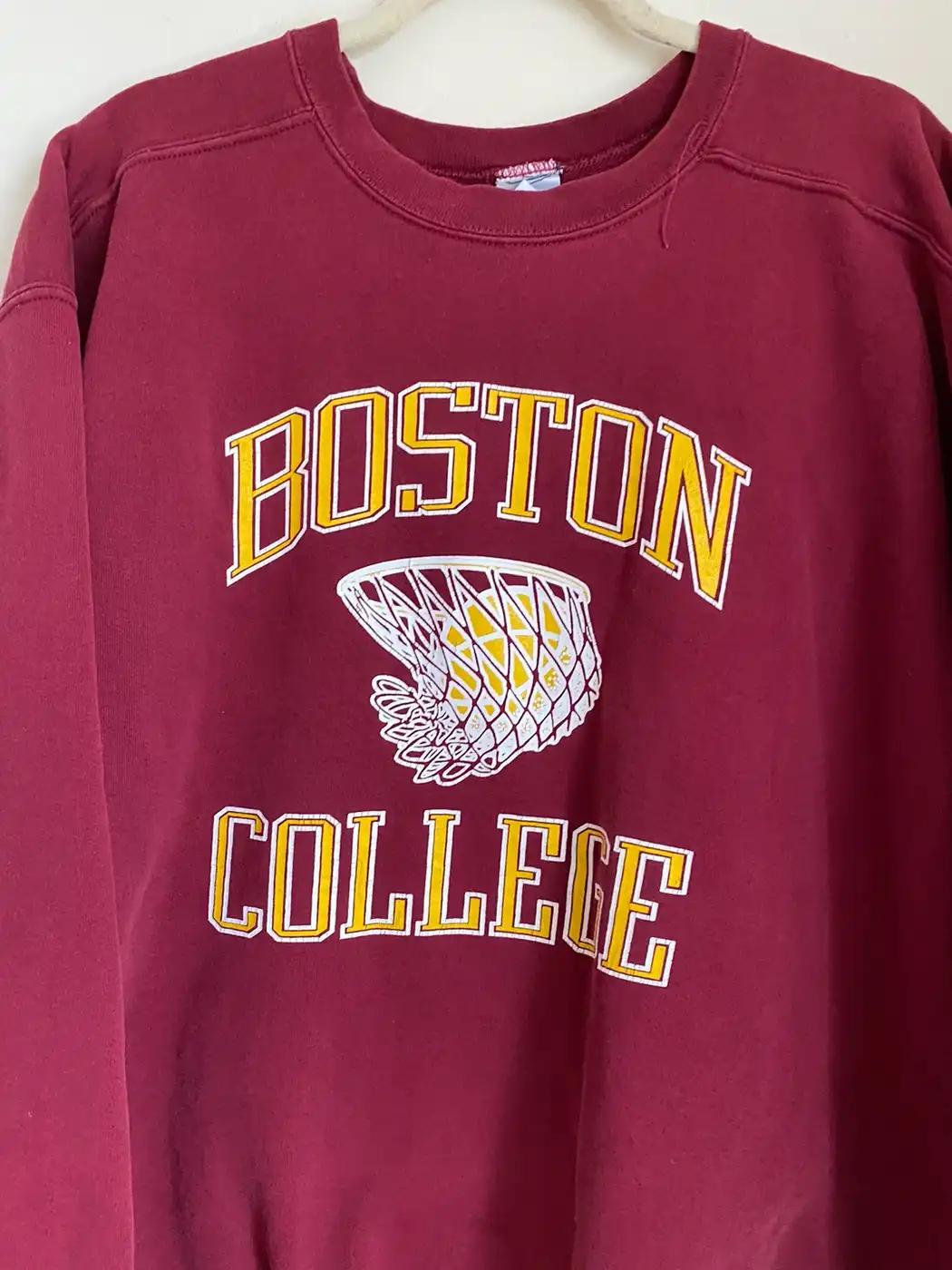 Vintage Style Boston College University American Sweatshirt Gifts For Ncaa - Image 2