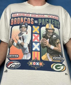 Vintage Style Broncos Packers Sweatshirt T-shirt, NFL Football Teams Gifts For Fans
