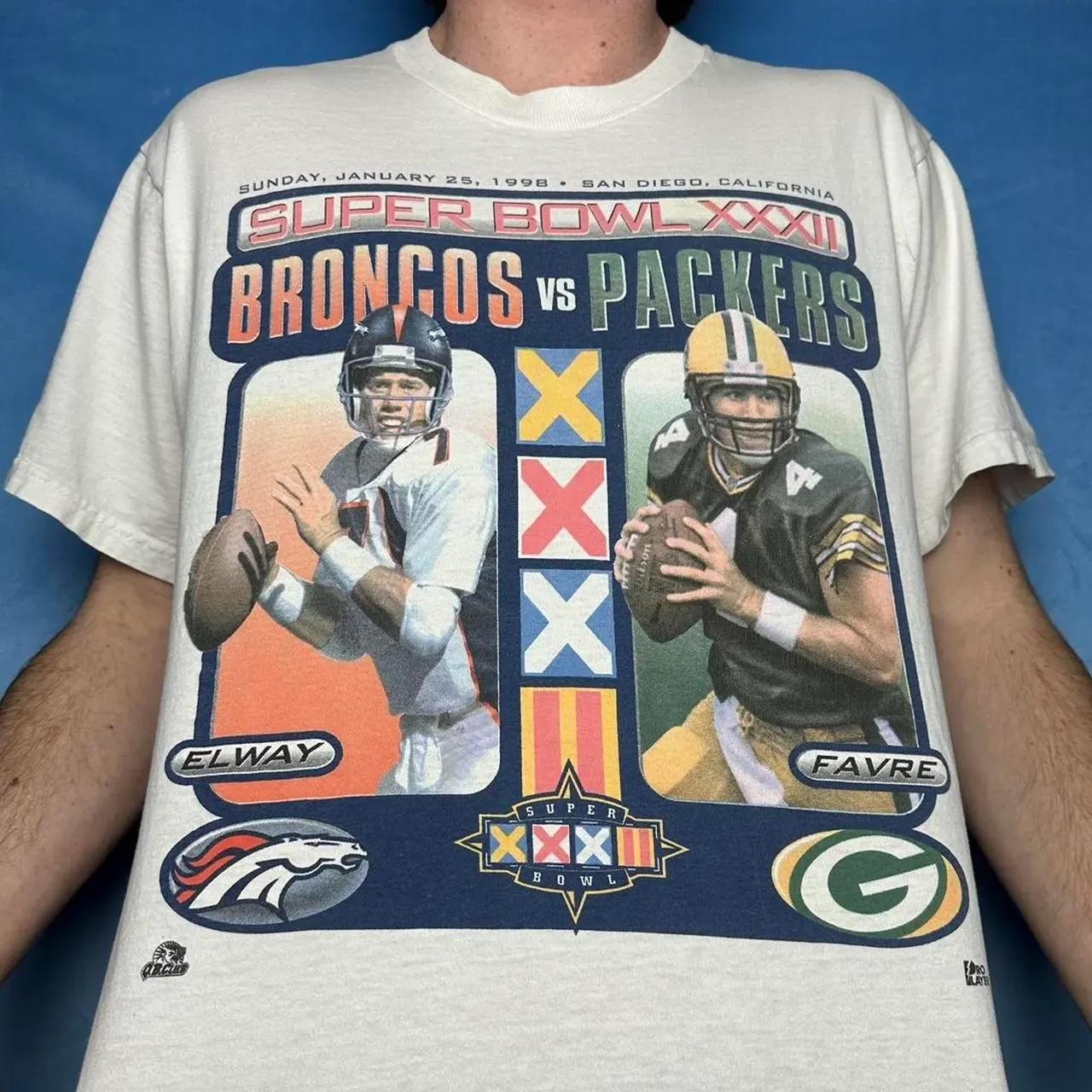 Vintage Style Broncos Packers Sweatshirt T-shirt, NFL Football Teams Gifts For Fans - Image 2