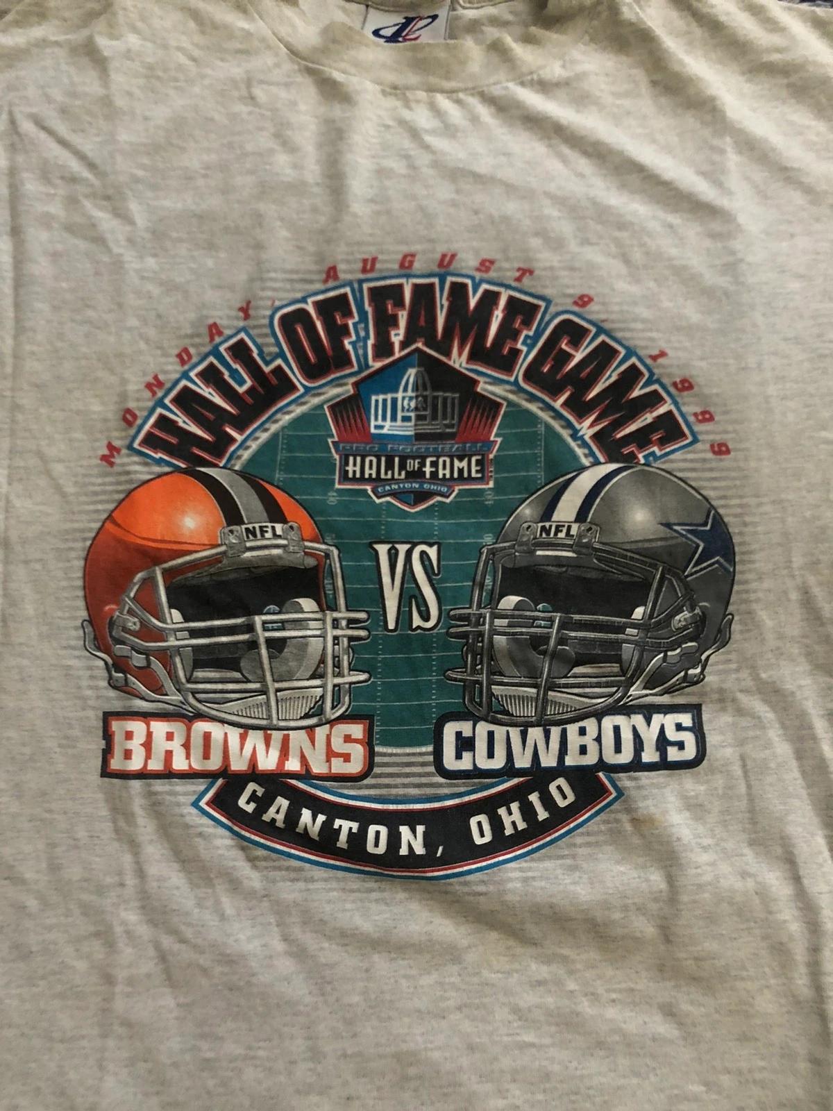 Vintage Style Browns/Cowboys ‘Hall Of Fame Game’ Sweatshirt T-shirt Ideal Gift for NFL Fans - Image 2