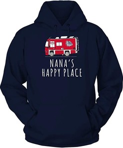 Vintage Style Bulldogs Hoodie, Camping Grandma'S Happy Place Team Hoodie
