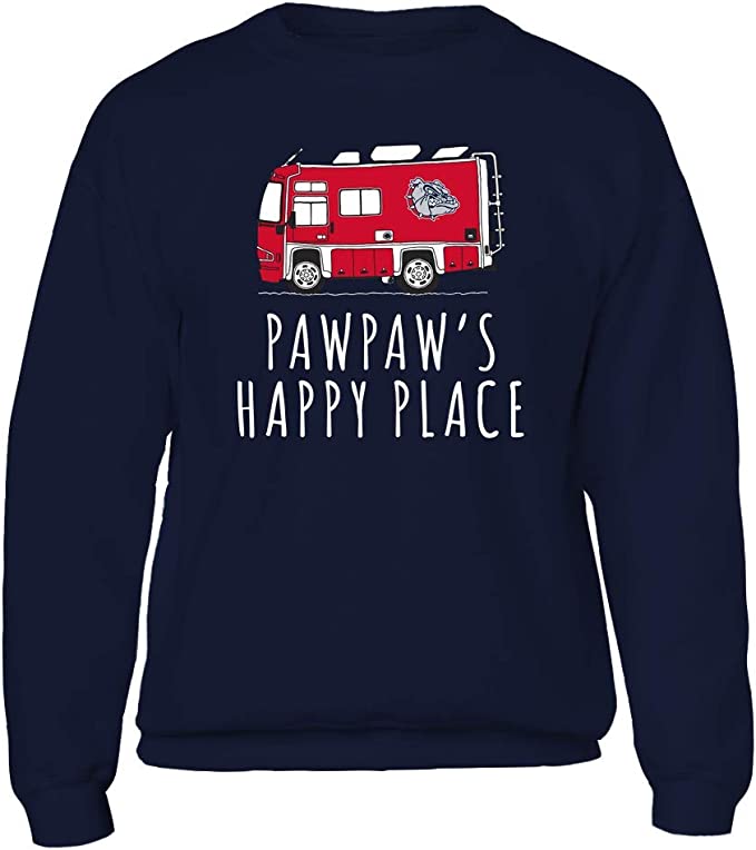 Vintage Style Bulldogs Hoodie, Camping Nana'S Happy Place Team Hoodie Gifts For Fans - Image 2