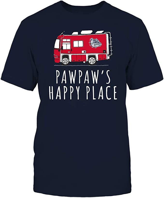 Vintage Style Bulldogs Hoodie, Camping Nana'S Happy Place Team Hoodie Gifts For Fans - Image 3