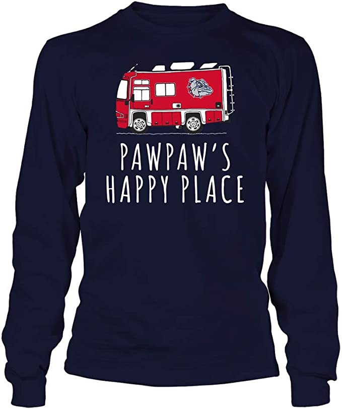 Vintage Style Bulldogs Hoodie, Camping Nana'S Happy Place Team Hoodie Gifts For Fans - Image 4