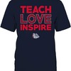 Vintage Style Bulldogs Shirt, Peace Love Bulldogs, Officially Licensed Gonzaga University Shirt