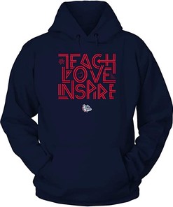 Vintage Style Bulldogs, Teach Love Inspire Graphic Design Gift Shirt For Fans