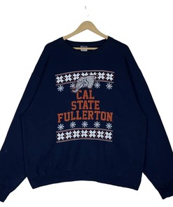 Vintage Style Cal Stat University Fullerton Sweatshirt Hoodie Football Game Day T-Shirt Lover