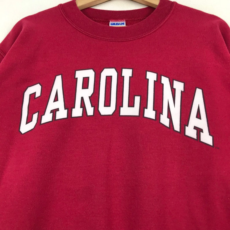 Vintage Style Carolina University Crewneck Sweatshirt Printed Spell Out Logo Carolina University Sweater Pullover Hoodie - Image 2