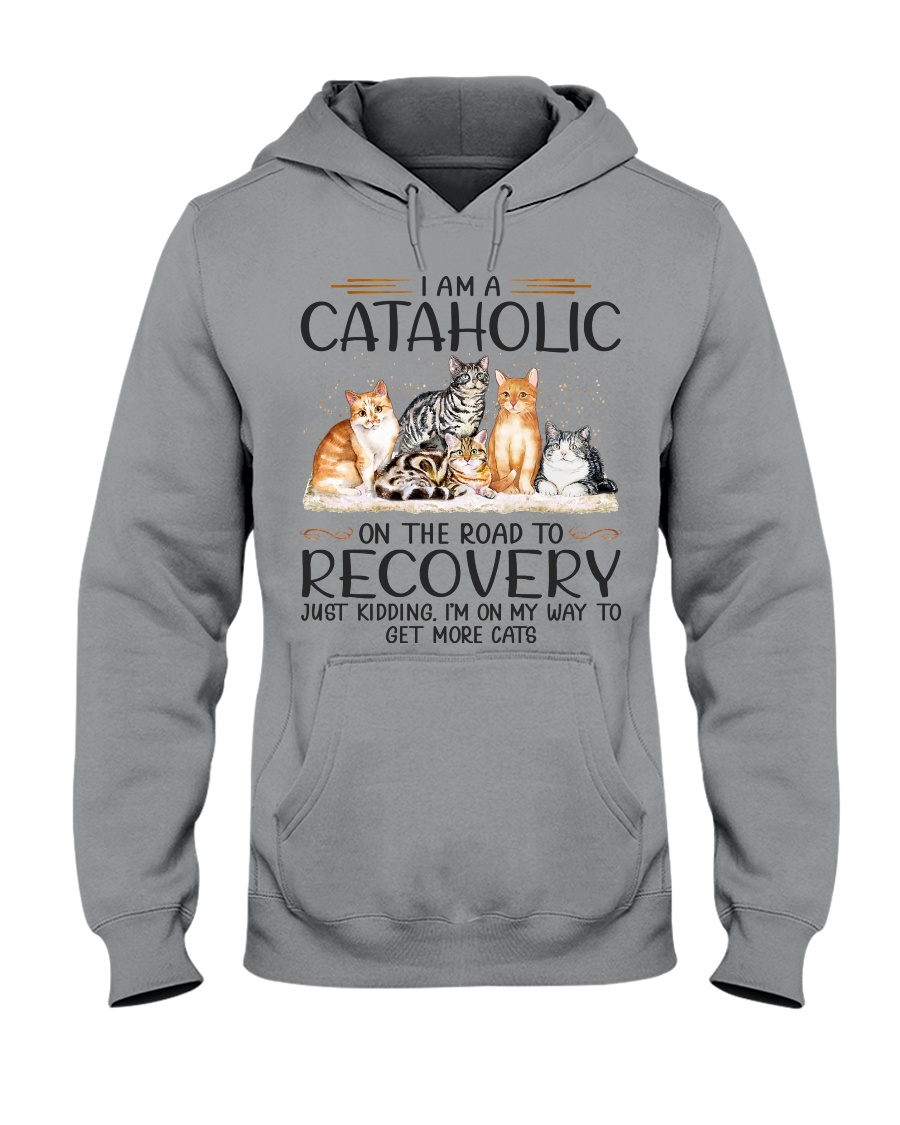 Vintage Style Cataholic T-Shirt - Admit Your Love For Cats With Humor - Image 2
