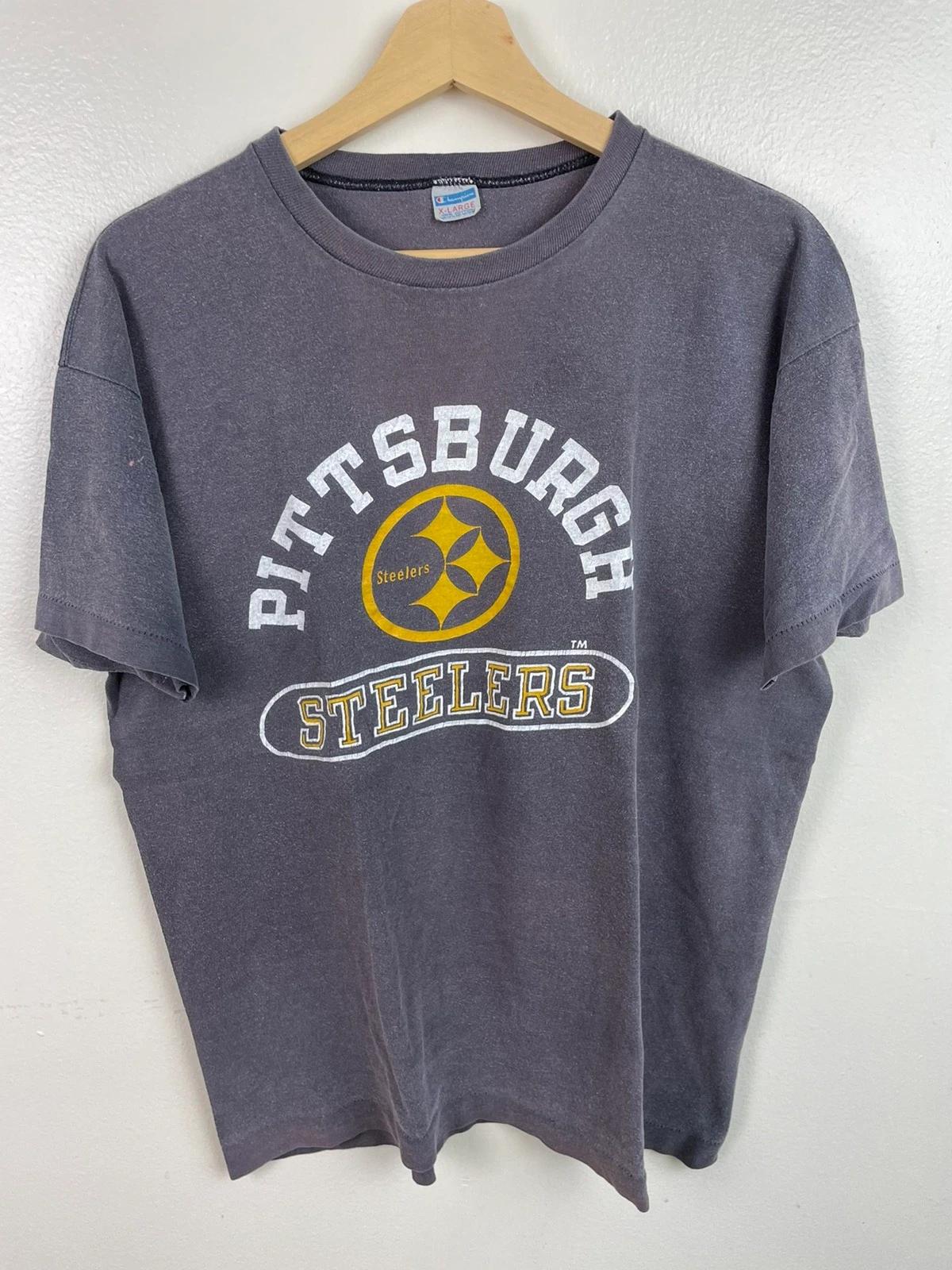 Vintage Style Champion 80s NFL Pittsburgh Sweatshirt T-shirt, NFL Football Teams Gifts For Fans