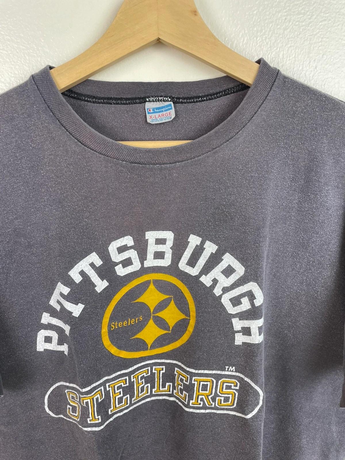 Vintage Style Champion 80s NFL Pittsburgh Sweatshirt T-shirt, NFL Football Teams Gifts For Fans - Image 2
