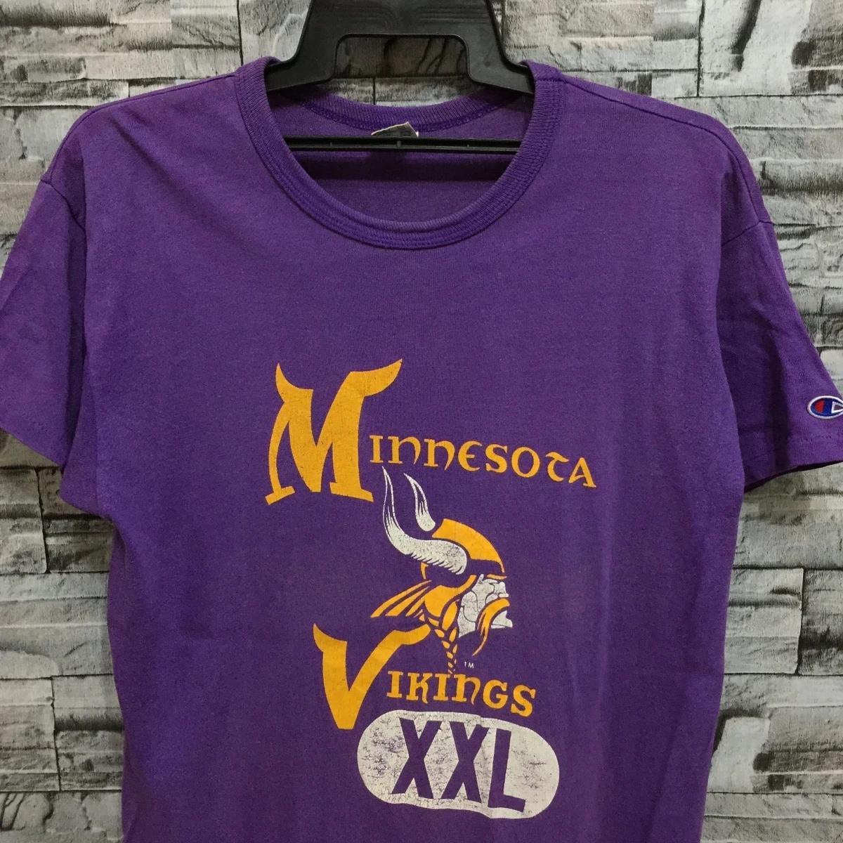 Vintage Style Champion Minnesota Vikings NFL Sweatshirt T-shirt, NFL Football Teams Gifts For Fans - Image 2