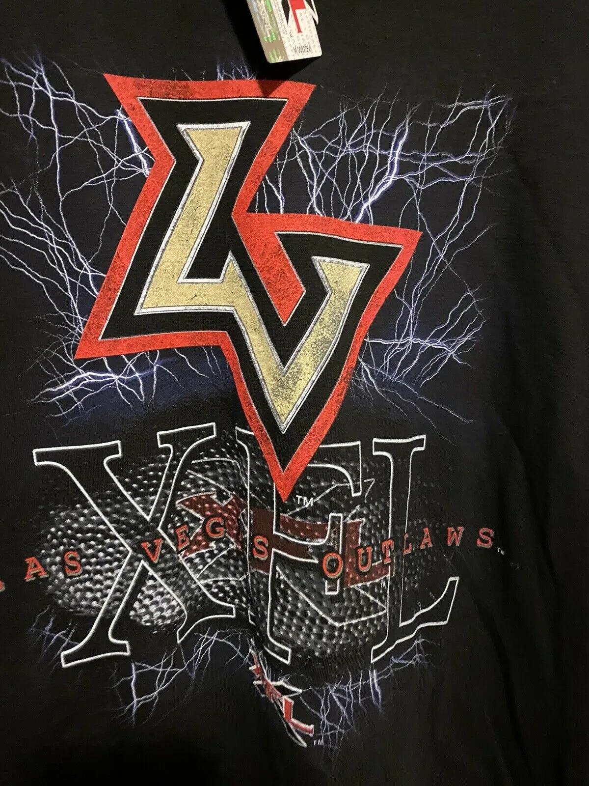 Vintage Style Champion Xfl Football Las Vegas Outlaws Sweatshirt T-shirt, NFL Football Teams Gifts For Fans